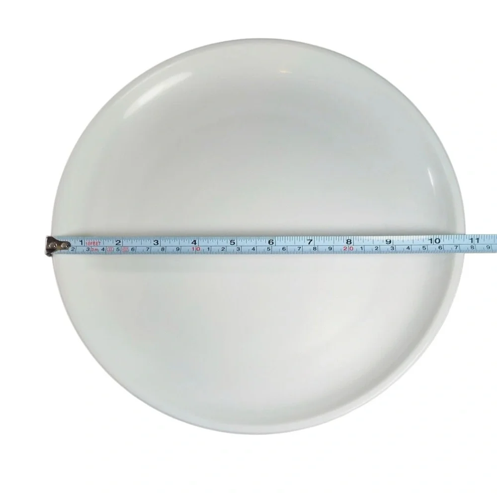 Crate & Barrel White Staxx Dinner Plates Off White Stackable Plates 1/2